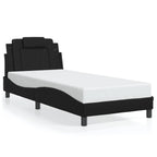 Bettgestell "Viana" mit LED ohne Matratze Schwarz 90x200 cm