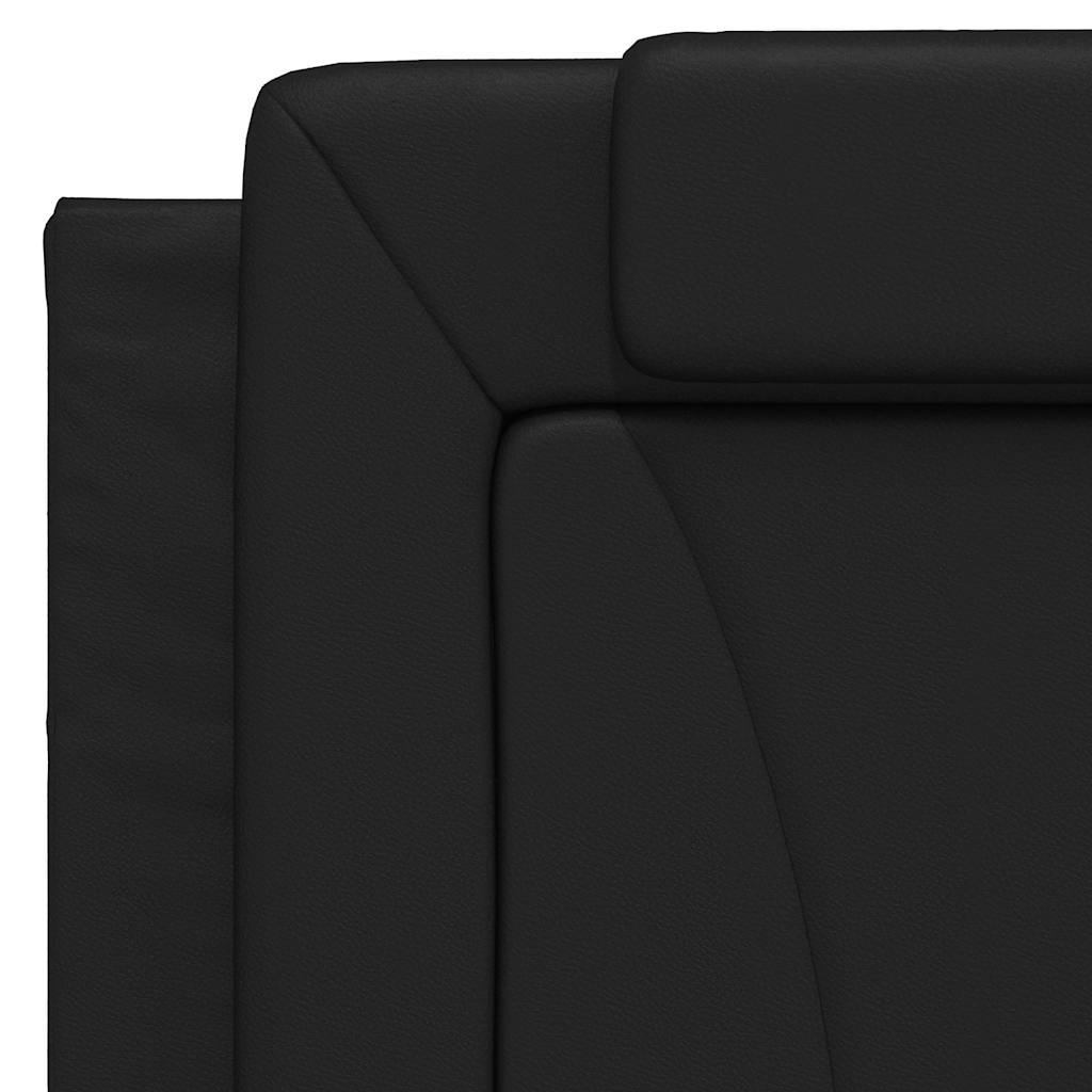 Bettgestell "Viana" mit LED ohne Matratze Schwarz 100x200 cm