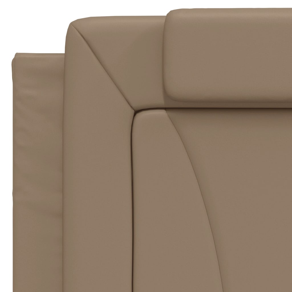 Bettgestell "Viana" mit LED ohne Matratze Cappuccino-Braun 100x200 cm
