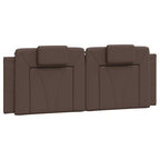 Bettgestell "Viana" mit LED ohne Matratze Braun 120x200 cm