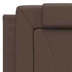 Bettgestell "Viana" mit LED ohne Matratze Braun 120x200 cm