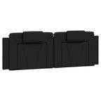 Bettgestell "Viana" mit LED ohne Matratze Schwarz 160x200 cm
