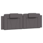 Bettgestell "Viana" mit LED ohne Matratze Grau 160x200 cm