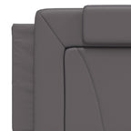 Bettgestell "Viana" mit LED ohne Matratze Grau 160x200 cm