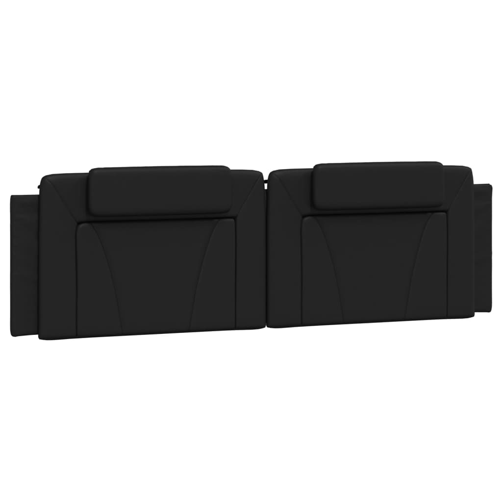 Bettgestell "Viana" mit LED ohne Matratze Schwarz 180x200 cm