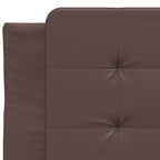 Bettgestell mit LED ohne Matratze "Zadar" Braun 80x200 cm