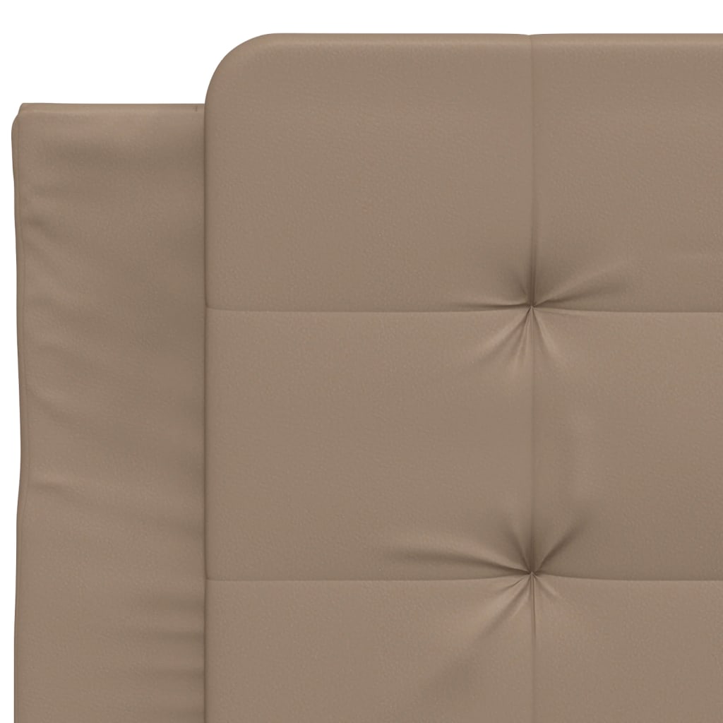 Bettgestell mit LED ohne Matratze "Zadar" Cappuccino-Braun 90x190 cm