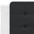 Bettgestell mit LED ohne Matratze "Zadar" Weiß und Schwarz 90x190 cm