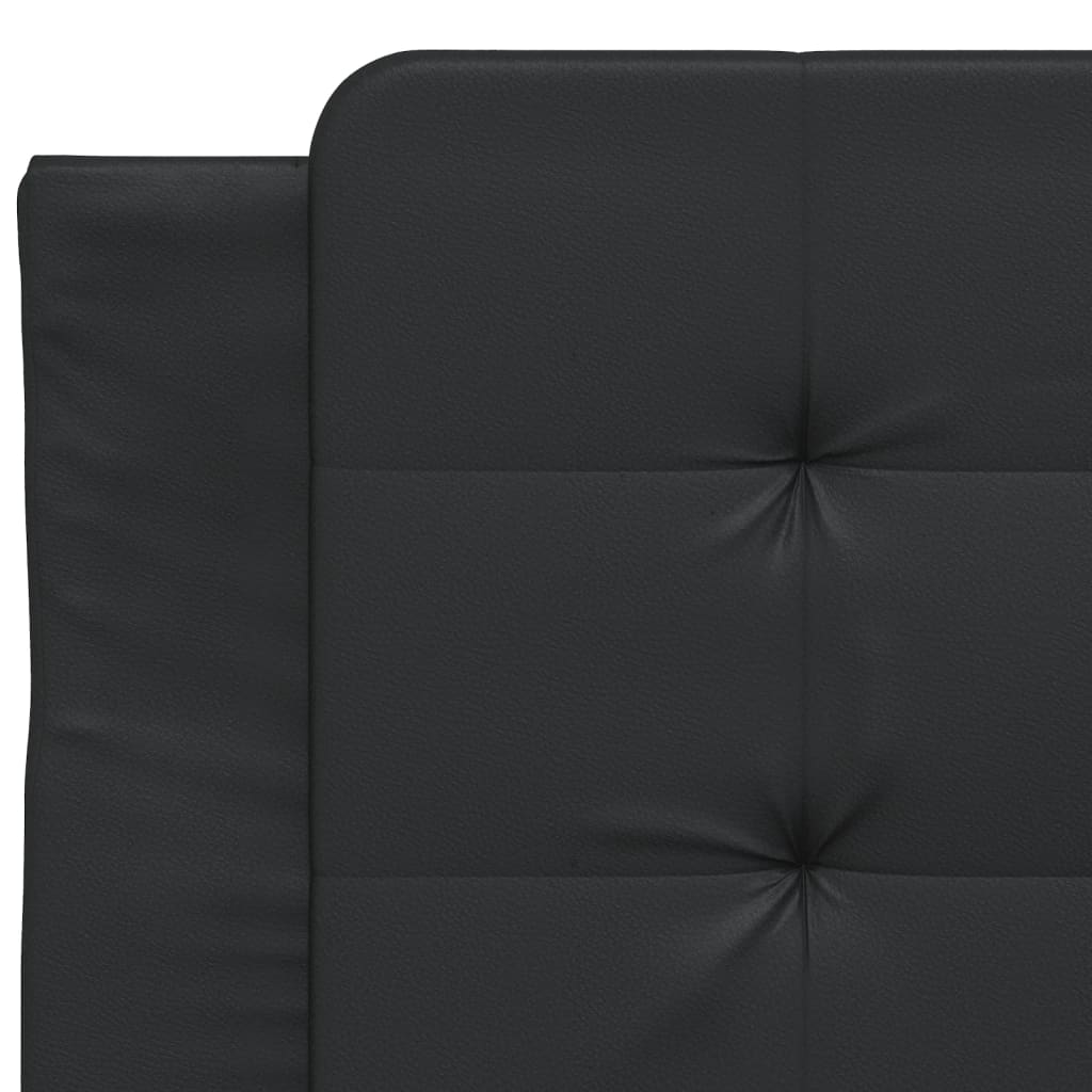 Bettgestell mit LED ohne Matratze "Zadar" Schwarz 90x200 cm