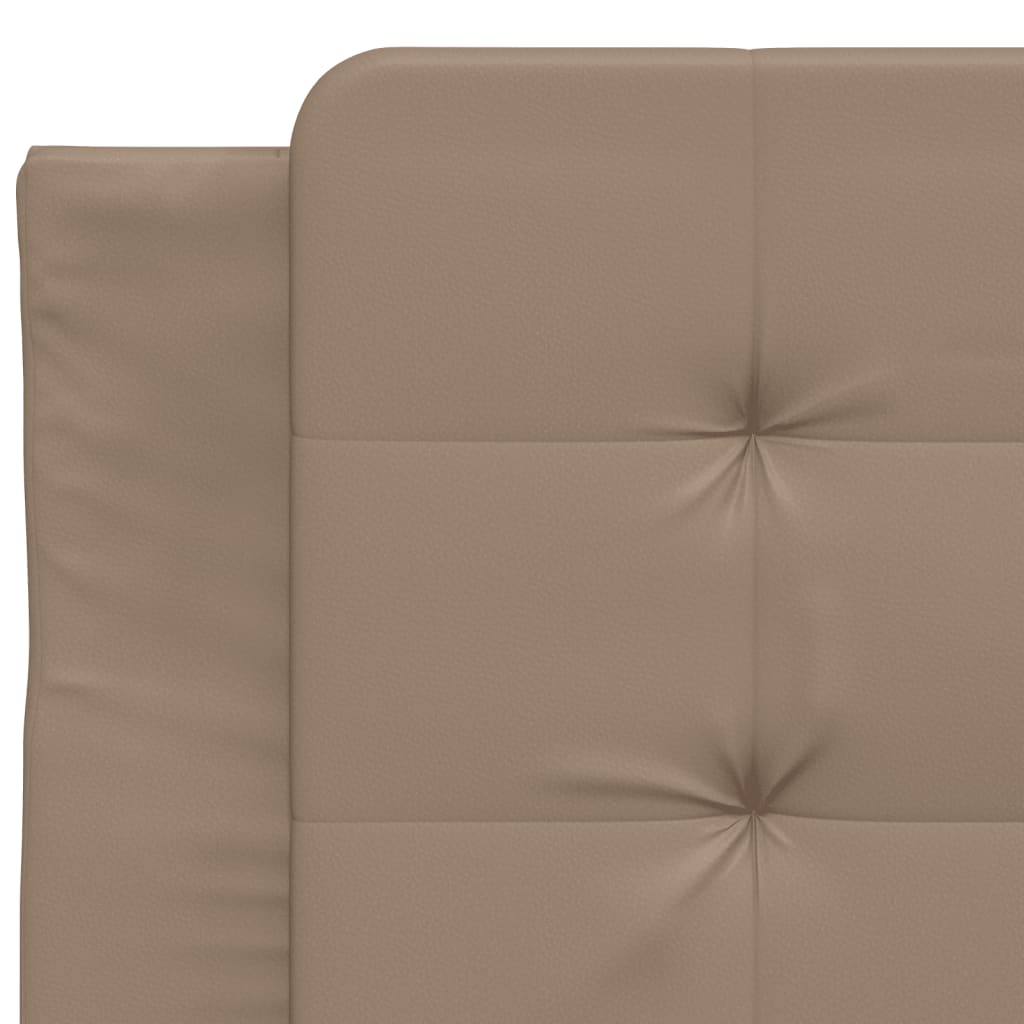 Bettgestell mit LED ohne Matratze "Zadar" Cappuccino-Braun 90x200 cm
