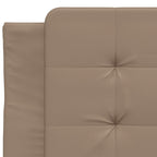 Bettgestell mit LED ohne Matratze "Zadar" Cappuccino-Braun 100x200 cm