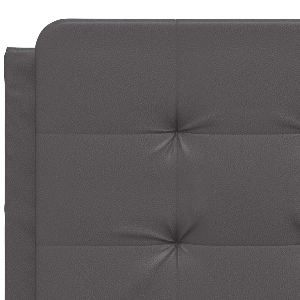Bettgestell mit LED ohne Matratze "Zadar" Grau 140x190 cm