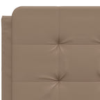 Bettgestell mit LED ohne Matratze "Zadar" Cappuccino-Braun 140x190 cm