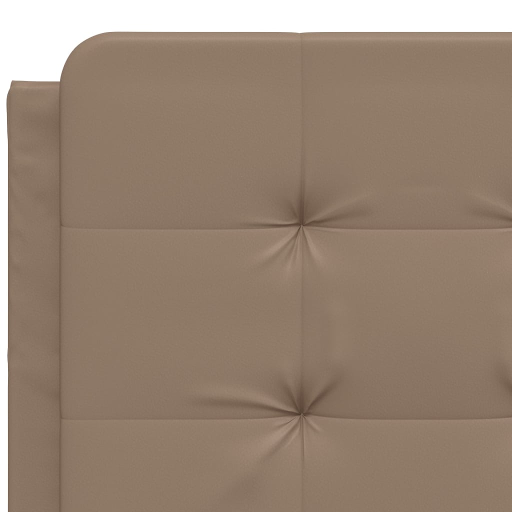 Bettgestell mit LED ohne Matratze "Zadar" Cappuccino-Braun 140x200 cm