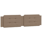 Bettgestell mit LED ohne Matratze "Zadar" Cappuccino-Braun 200x200 cm
