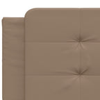 Bettgestell mit LED ohne Matratze "Zadar" Cappuccino-Braun 200x200 cm