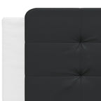 Bettgestell mit LED ohne Matratze "Zadar" Weiß und Schwarz 200x200 cm