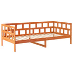 Tagesbett ohne Matratze Wachsbraun 80x200 cm Massivholz Kiefer
