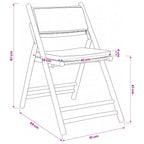 5-tlg. Bistro-Set Klappbar mit Dunkelgrauen Kissen Bambus