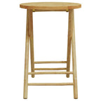 3-tlg. Bistro-Set Klappbar mit Kissen Bambus
