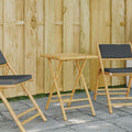 Gartentisch Klappbar 55x55x75 cm Bambus