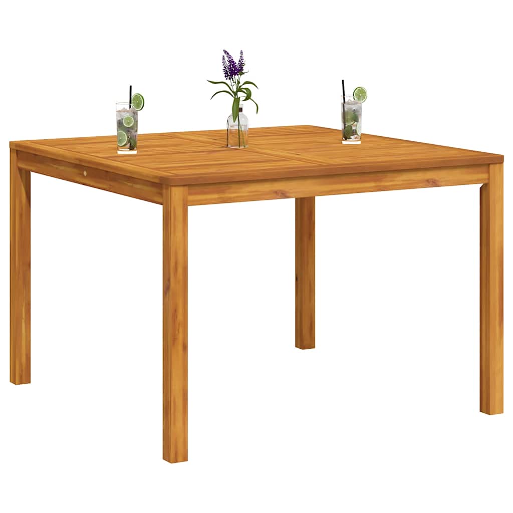 Garten-Esstisch 110x110x75 cm Massivholz Akazie