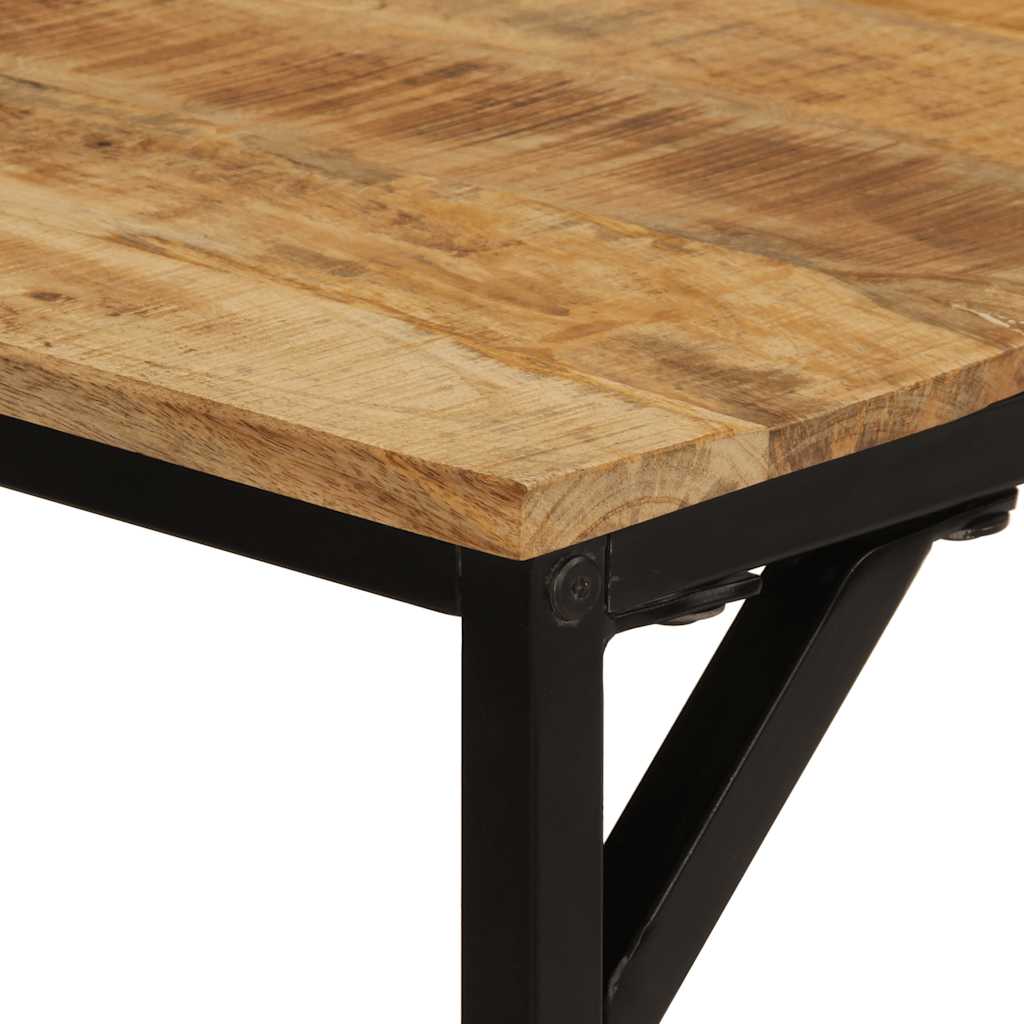 Esstisch 160x80x75 cm Raues Massivholz Mango