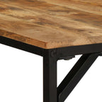 Esstisch 180x90x75 cm Raues Massivholz Mango