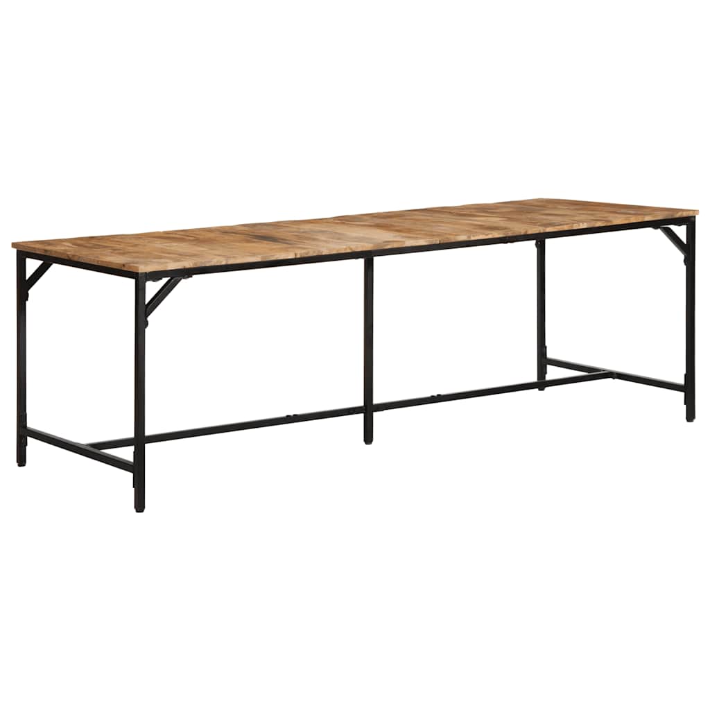 Esstisch 220x90x75 cm Raues Massivholz Mango