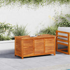Gartenbox mit Lüftungsschlitzen 113x50x56 cm Massivholz Akazie