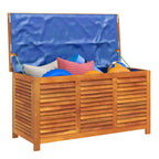 Gartenbox mit Lüftungsschlitzen 113x50x56 cm Massivholz Akazie
