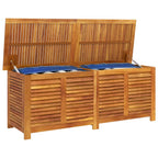 Gartenbox mit Lüftungsschlitzen 150x50x56 cm Massivholz Akazie