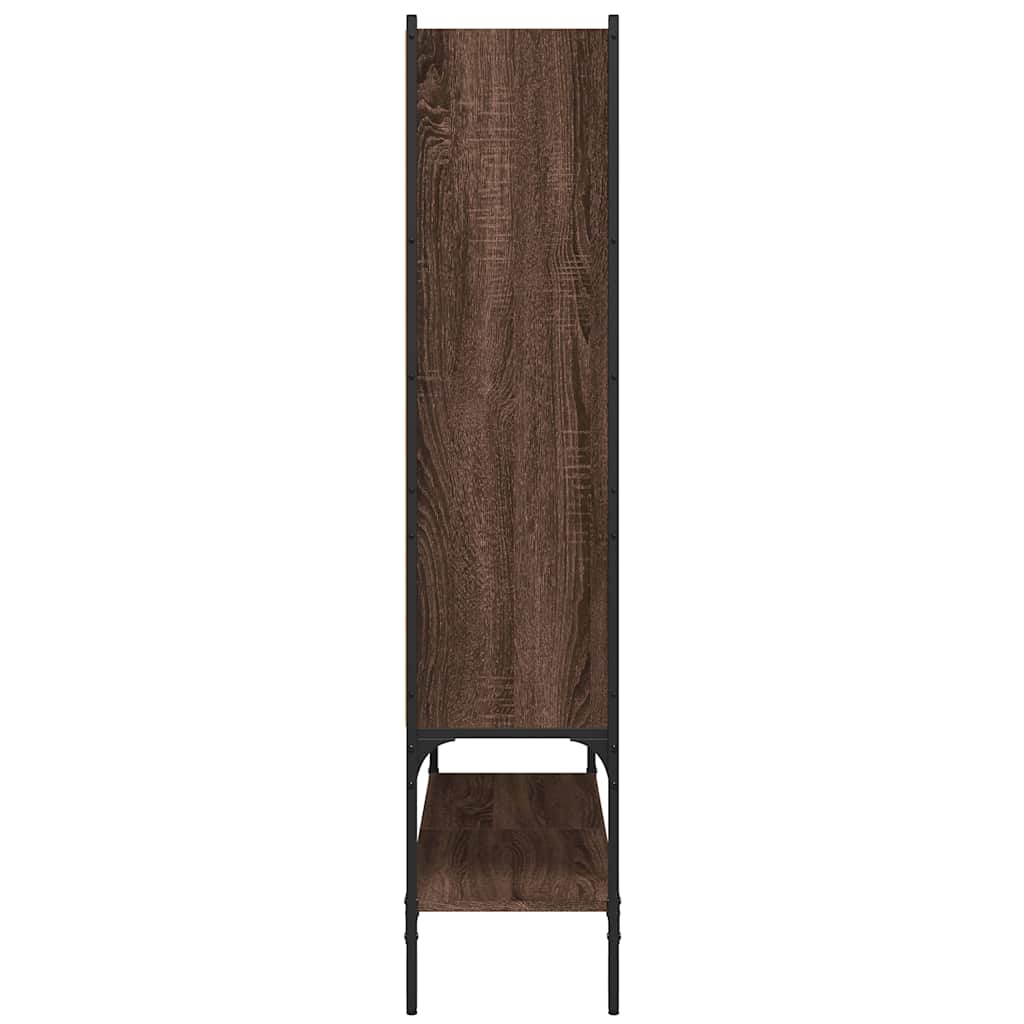 Bücherregal Braun Eichen-Optik 102x30x141,5 cm Holzwerkstoff