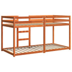 Etagenbett Wachsbraun 80x200 cm Massivholz Kiefer