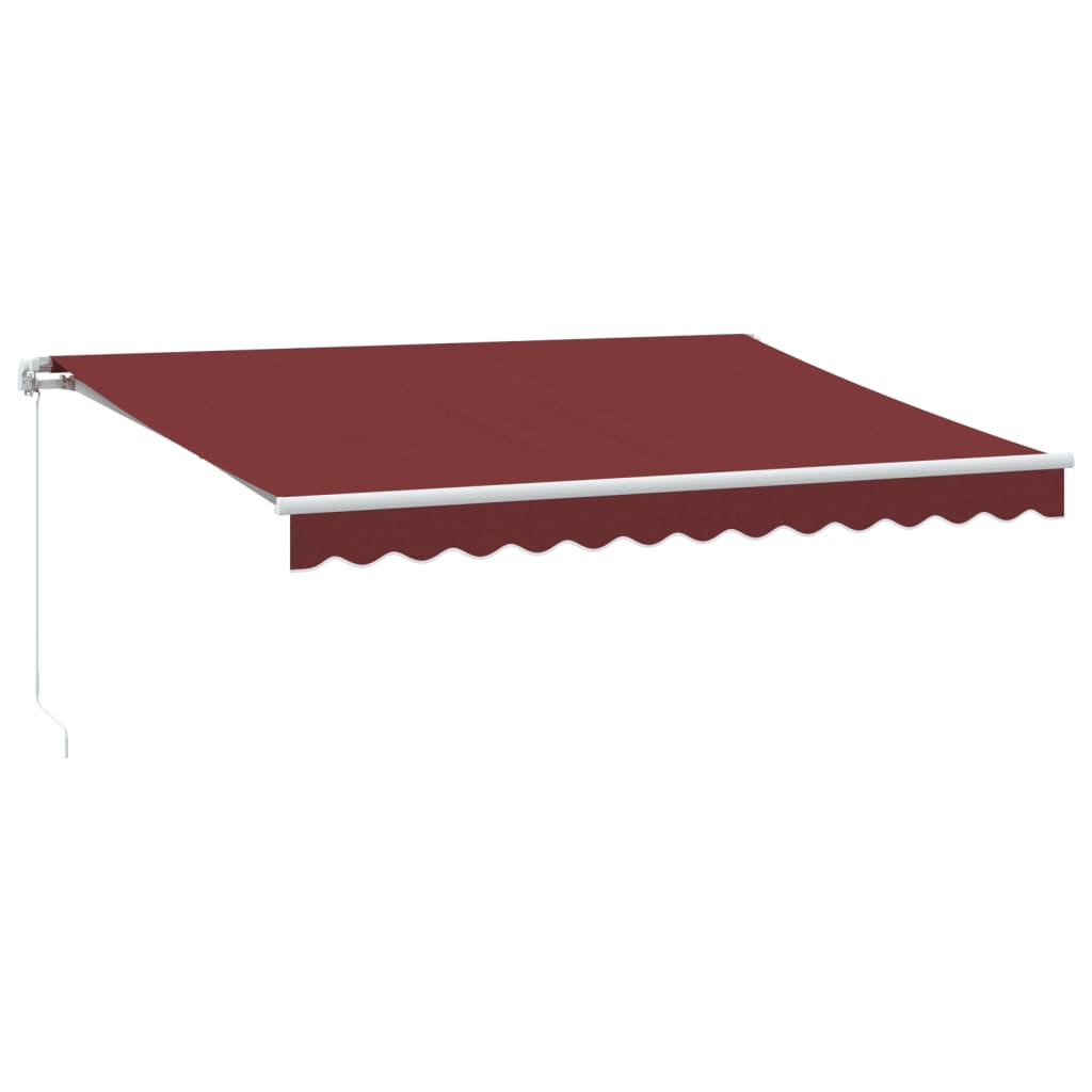 Markise Manuell Weinrot 350x250 cm
