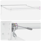 Markise Automatisch Burgunderrot 300x250 cm