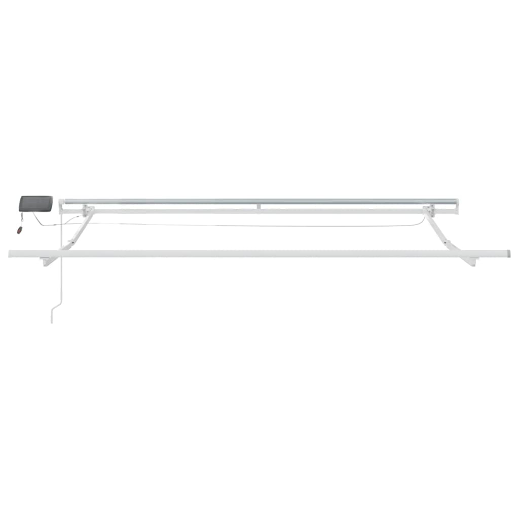 Markise Manuell mit LED Braun 300x250 cm