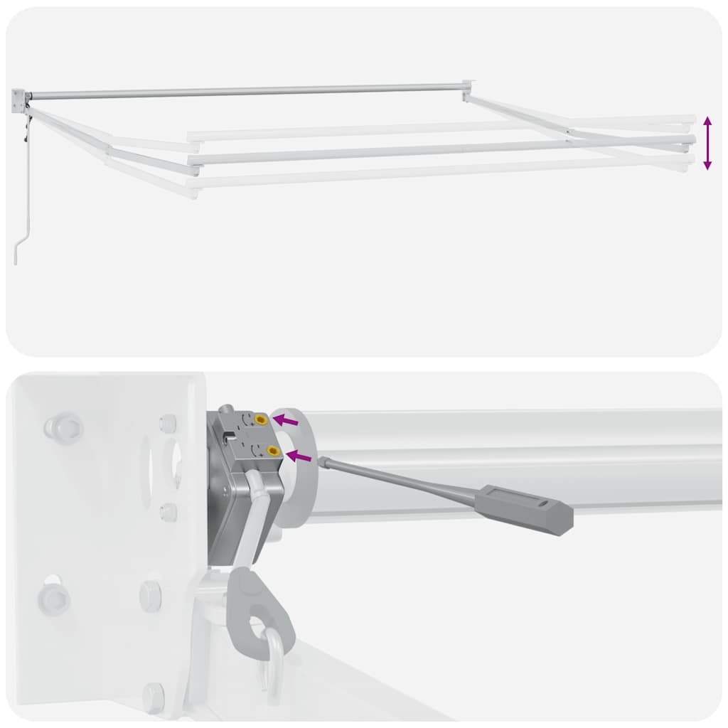Markise Automatisch Braun 400x300 cm