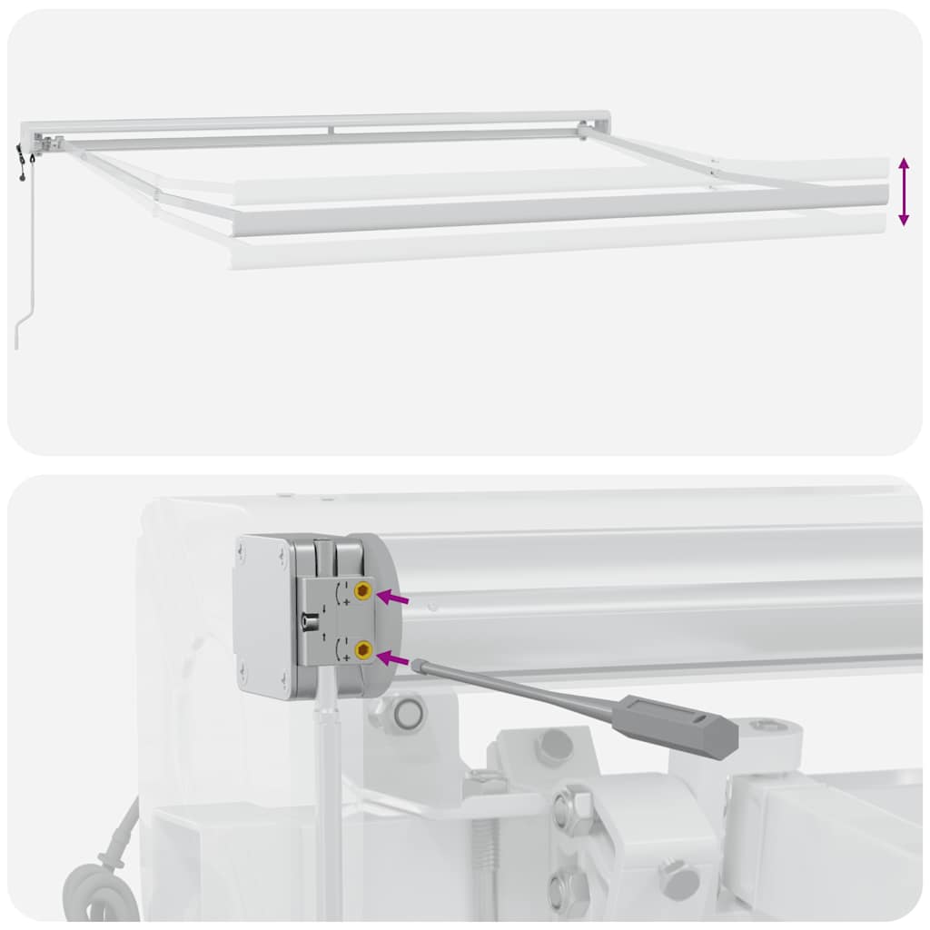 Markise Automatisch Braun 300x250 cm