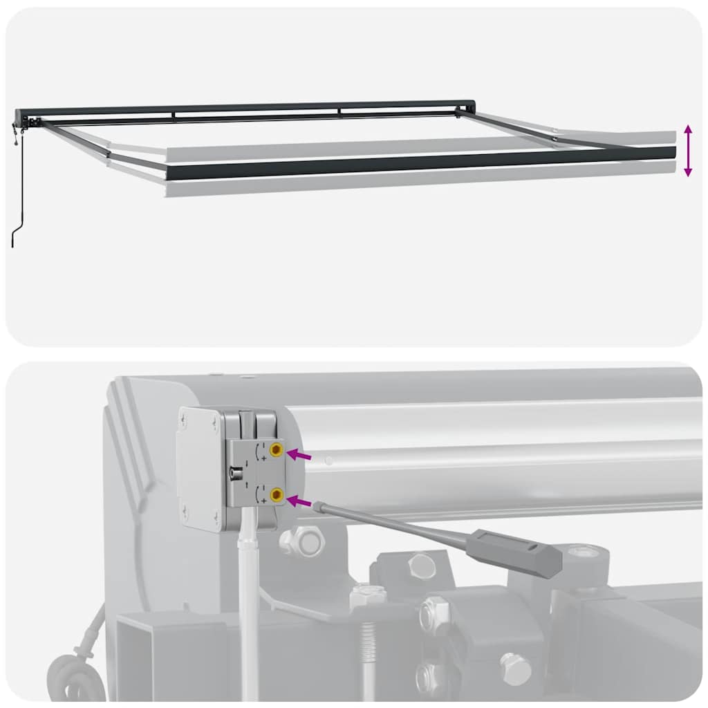 Markise Automatisch Braun 450x300 cm