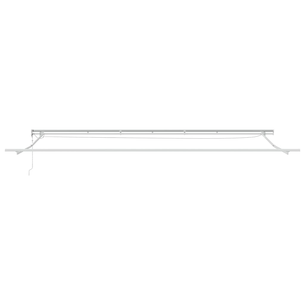Markise Automatisch mit LED Anthrazit & Weiß 600x300 cm