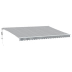 Markise Automatisch Anthrazit & Weiß 500x350 cm