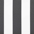 Markise Einziehbar Anthrazit und Weiß 4,5x3 m Stoff Aluminium