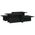 Couchtische 2 Stk. Schwarz Holzwerkstoff