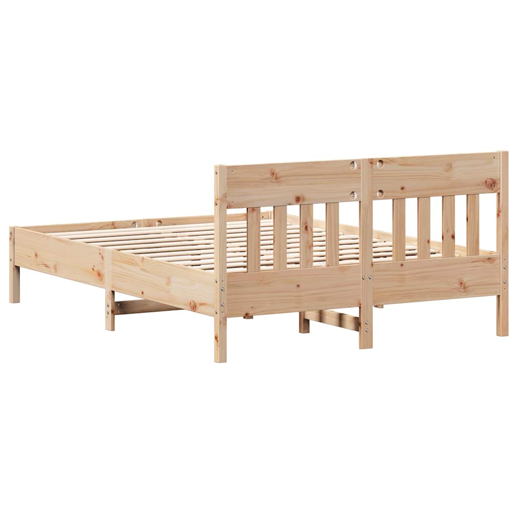 Massivholzbett ohne Matratze 150x200 cm Kiefernholz