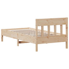 Massivholzbett ohne Matratze 90x190 cm Kiefernholz