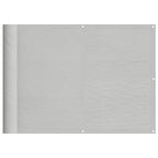 Balkon-Sichtschutz Hellgrau 75x400 cm 100 % Polyester-Oxford