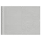 Balkon-Sichtschutz Hellgrau 75x500 cm 100 % Polyester-Oxford