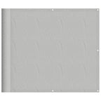 Balkon-Sichtschutz Hellgrau 90x700 cm 100 % Polyester Oxford