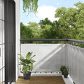 Balkon-Sichtschutz Hellgrau 90x1000 cm 100 % Polyester-Oxford